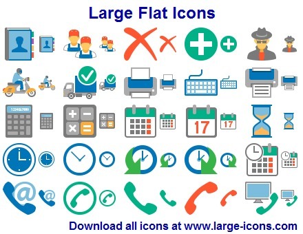 Large Flat Icons Screenshot